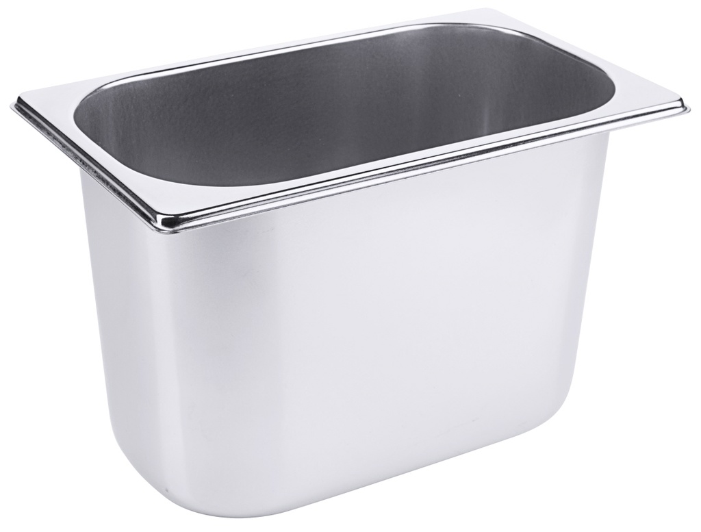 Speiseeisbehälter Contacto aus Edelstahl für Eisvitrinen etc. 4 Liter