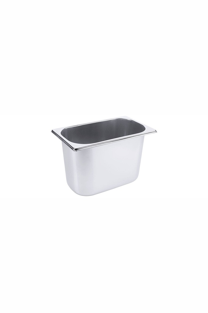 Speiseeisbehälter Contacto aus Edelstahl für Eisvitrinen etc. 4 Liter