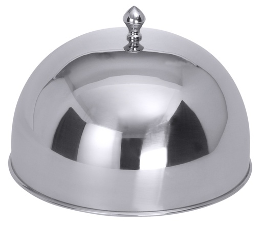 [CTO-6880/260] Speisecloche Contacto mit Griffknopf aus Edelstahl (26.8cm, 150mm)