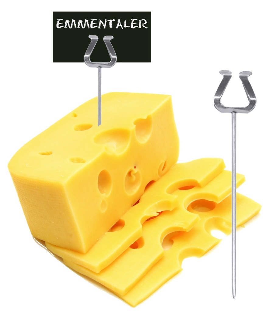 Einsteck-Kartenhalter  aus Edelstahl 18/10