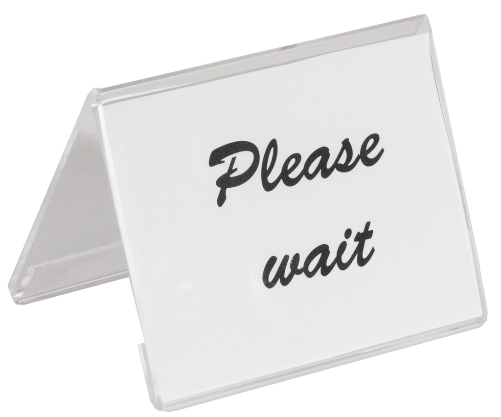 Aufsteller klein aus Acryl