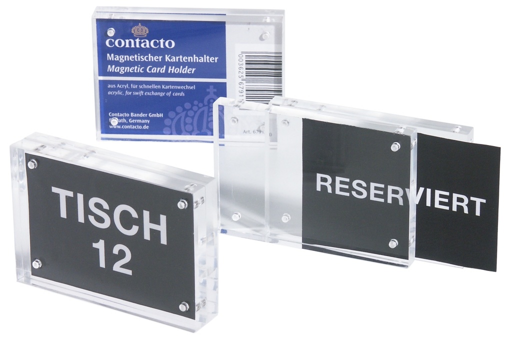 Speisekartenhalter magnetisch aus Acryl