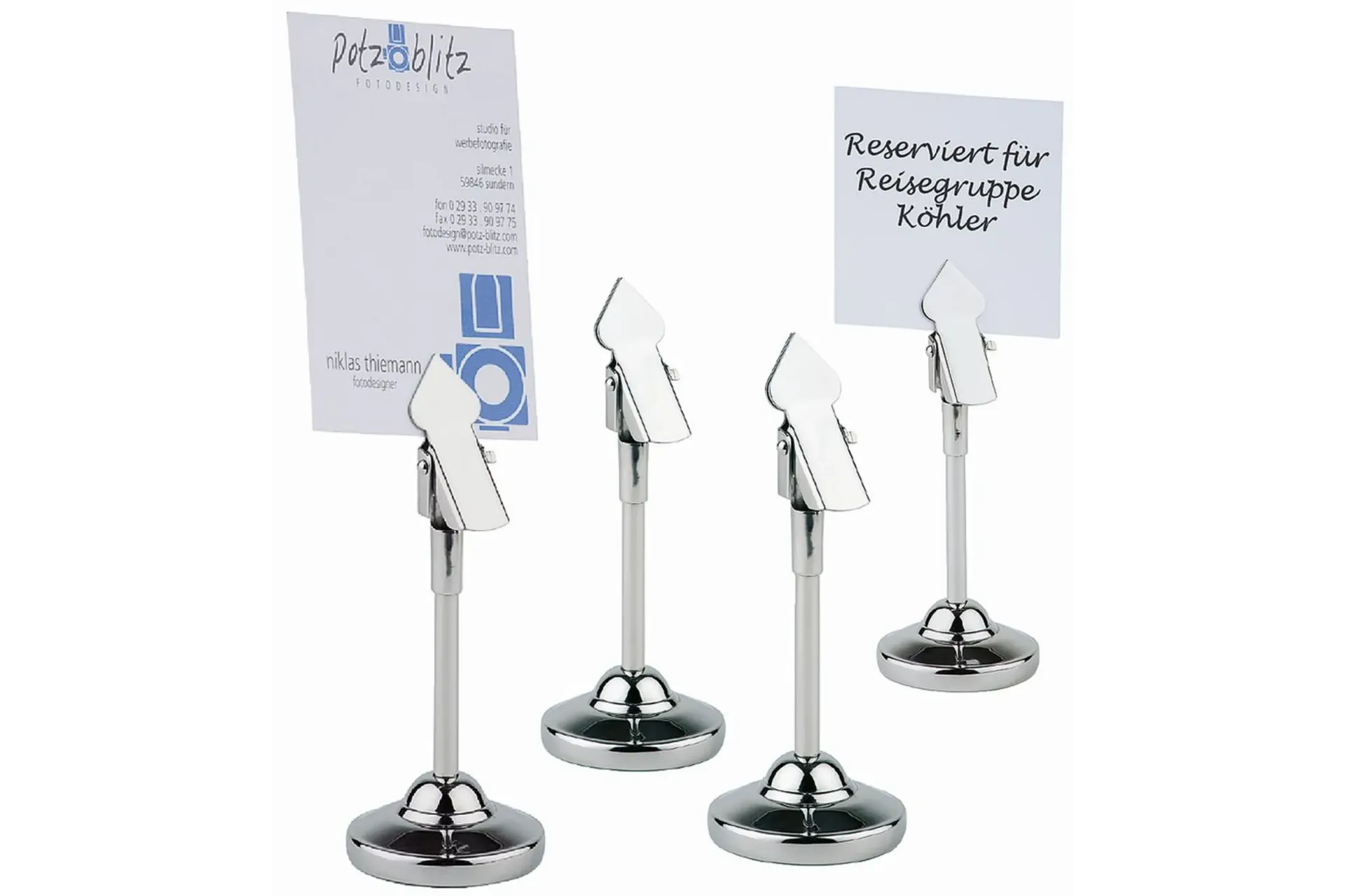 Tischkartenhalter APS (4er-Set) 4 x 4cm