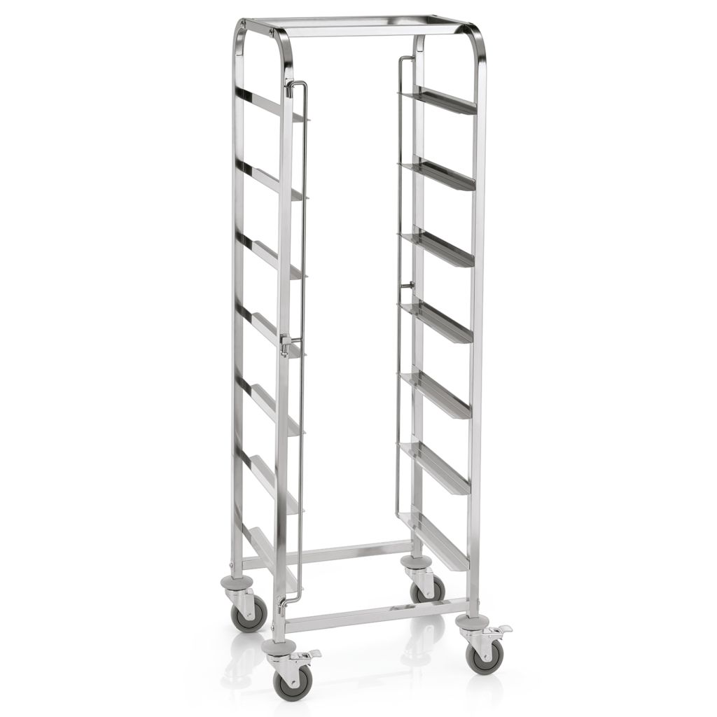 Spülkorbtransportwagen mit 7 Schienen 