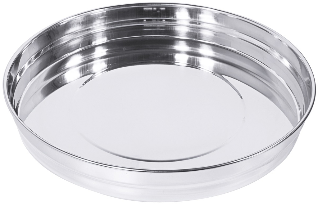 Bierglasträger rund mit Stapelschulter aus Edelstahl