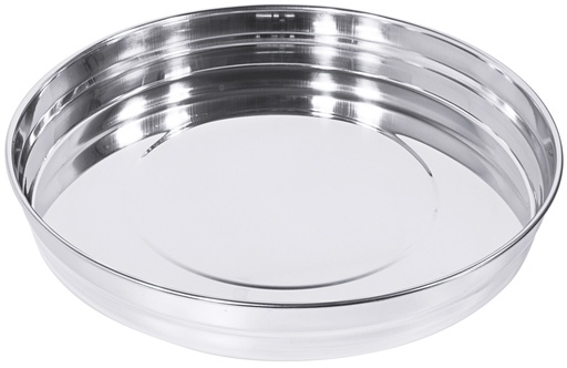 [CTO-1255/360] Bierglasträger Contacto rund mit Stapelschulter aus Edelstahl (36cm, 55mm)