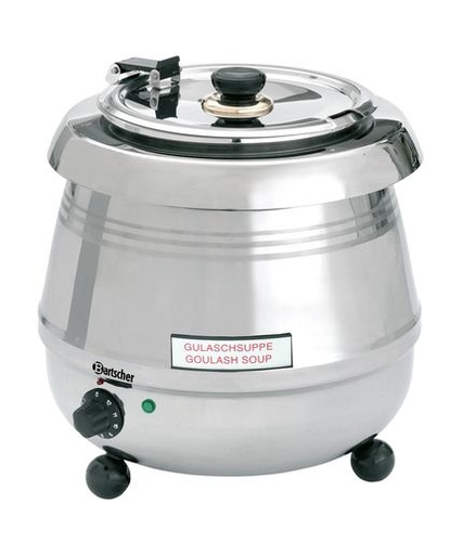 [BAR-100058] Suppentopf de Luxe elektrisch 9 Liter Bartscher (Edelstahl, silber)