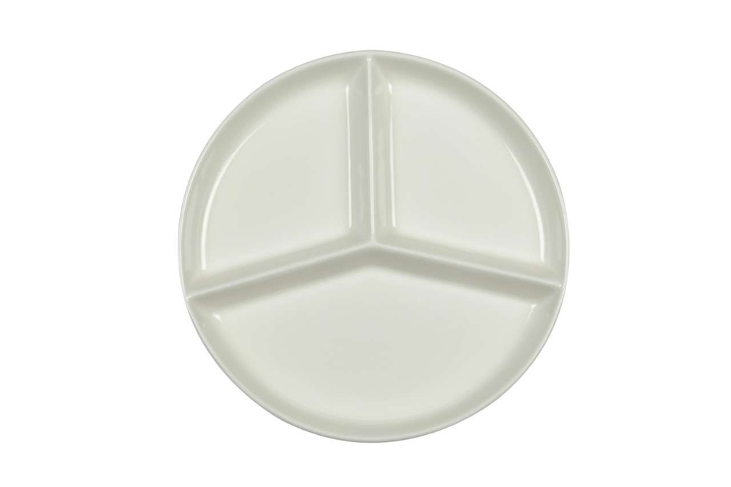 Abteilteller, flach HOSPITAL & HEALTHCARE RAK Porcelain mit 3 Einteilungen