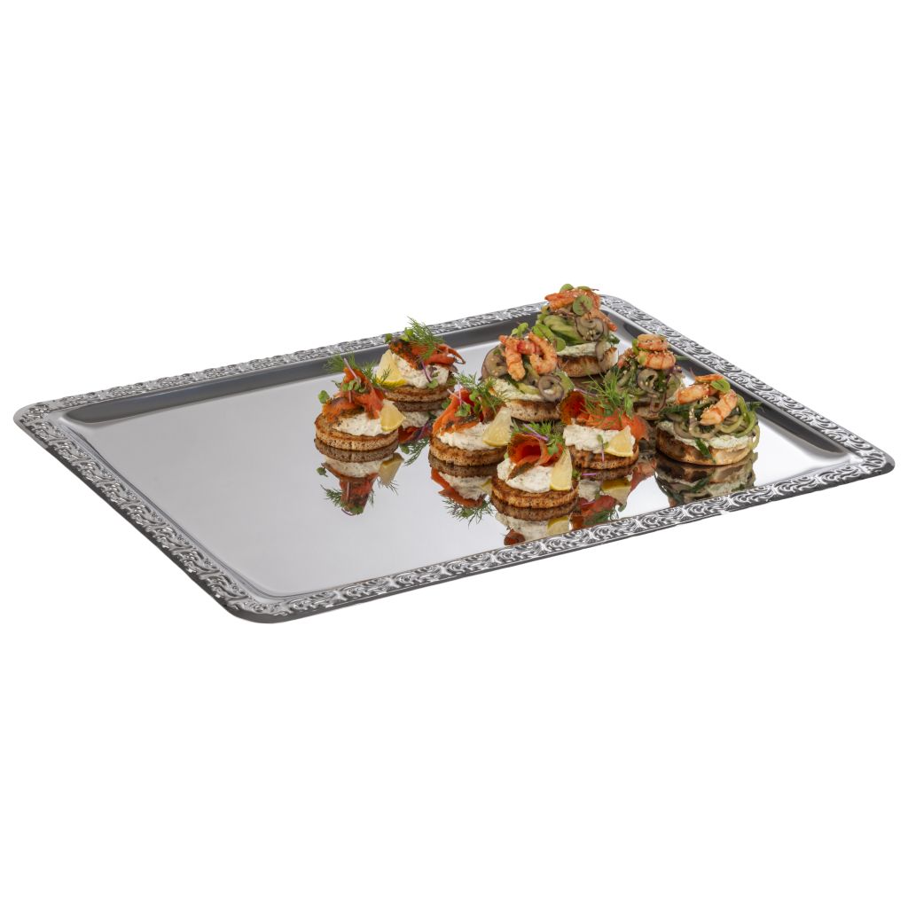 Tabletts 'Schöner Essen', mit Dekorrand