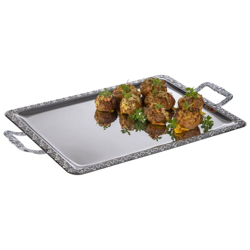 [APS-81] Tabletts APS 'Schöner Essen', mit Seitengriffen (360mm, 600mm, Edelstahl)