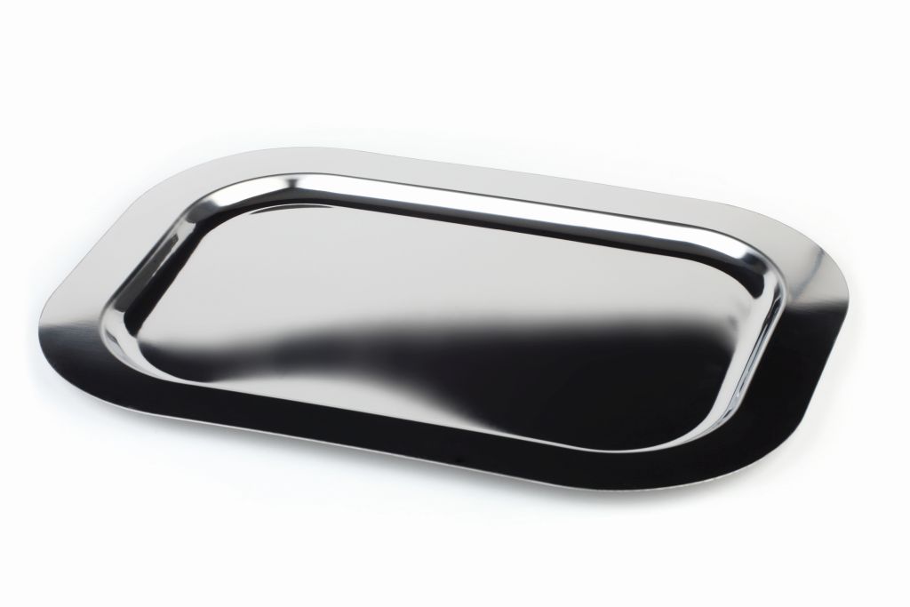 Tablett 'Finesse' rechteckig aus Edelstahl