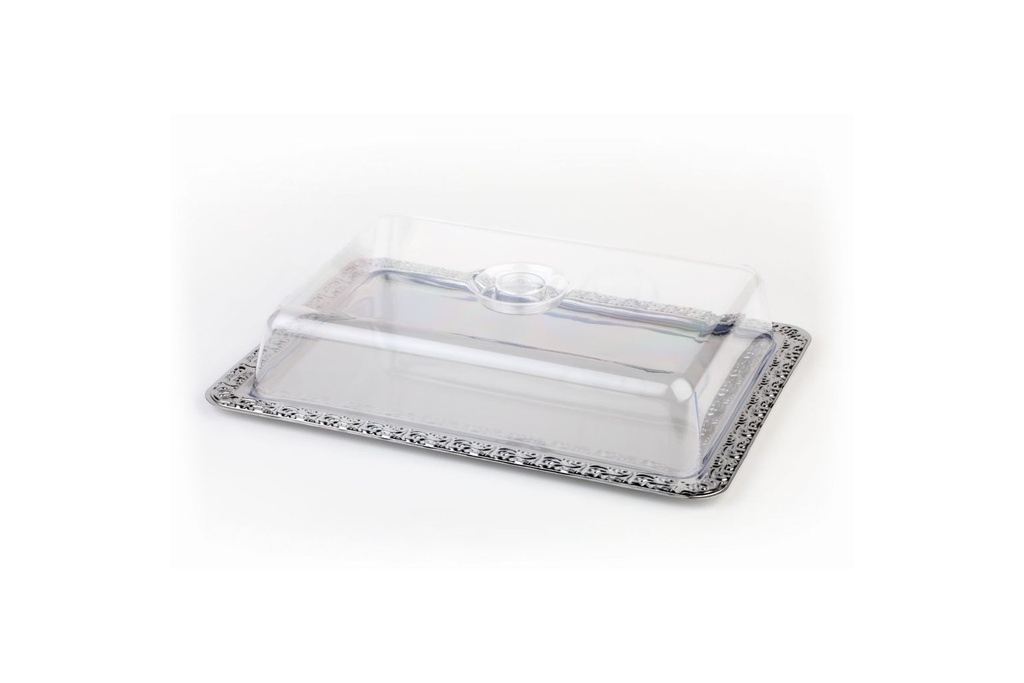 Tablett APS 'Schöner Essen' mit Haube 42x 31cm