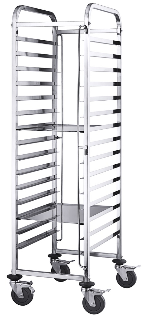 Tablettwagen Contacto 60x40cm aus Edelstahl