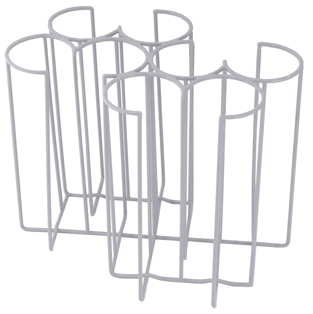 Tassenstapler 8 Röhren, aus verschweißtem kunststoffummanteltem Stahldraht