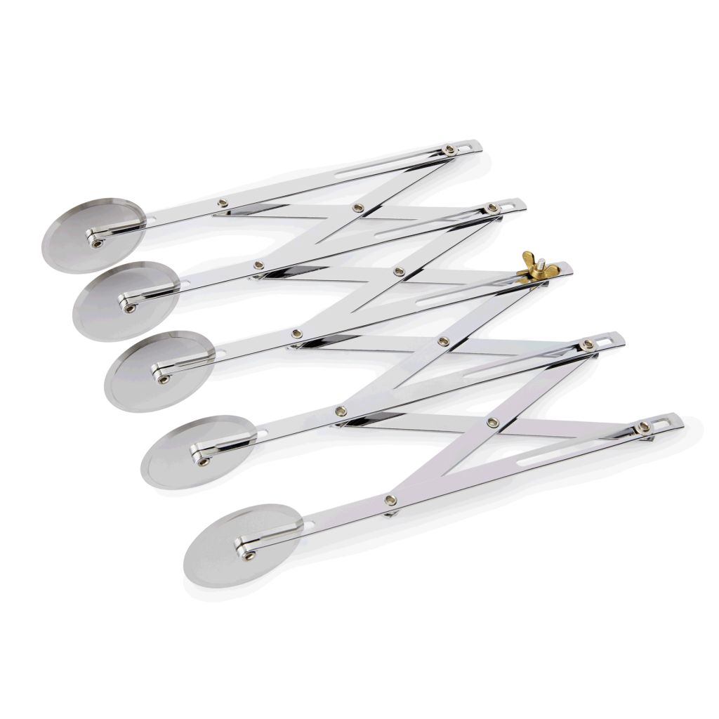 Teigschneider mit justierbarer Schnittbreite