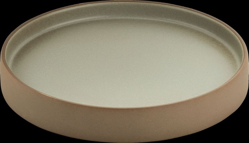 [BAU-7 01 1871 91 1017912] Teller 2IN1 flach/halbtief, rund (beige/grau)