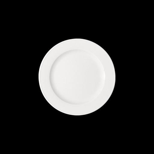 [BAU-654002311000000] Teller BONN/BISTRO flach, rund mit Fahne (550g, 21mm, 231mm)