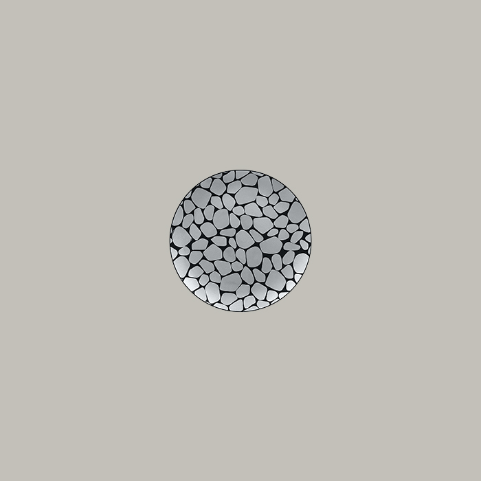 Coup-Teller flach, rund COBBLES RAK Porcelain