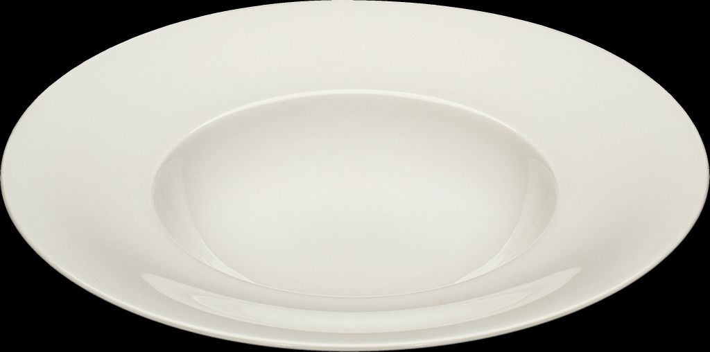 Teller DELIGHT tief, rund mit Fahne