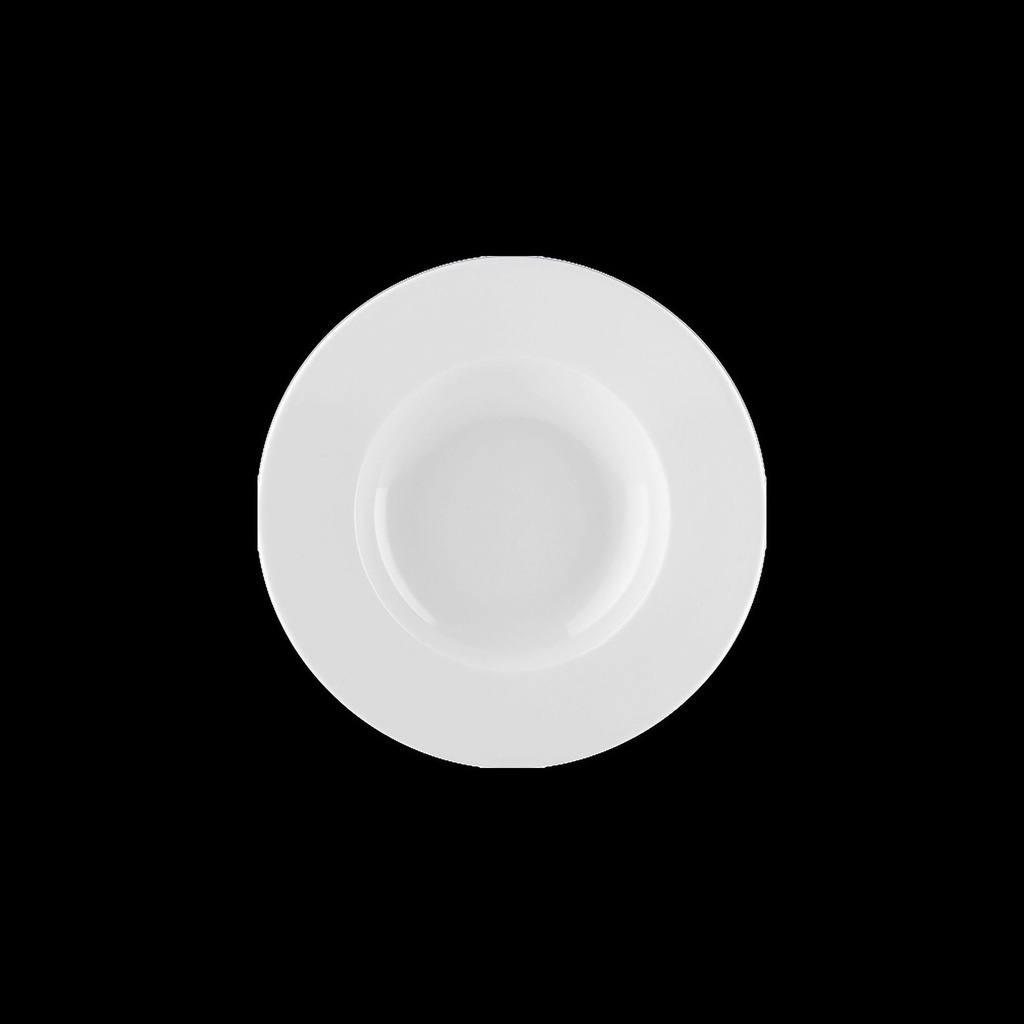 Teller FINE DINING tief, rund mit Fahne