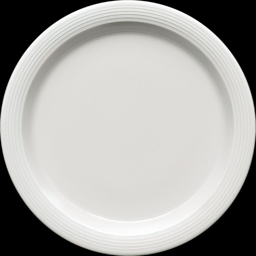 [BAU-6 80 0224 1] Teller INVITA DIALOG halbtief, rund mit Fahne und Relief (680g, 240mm, 29mm)