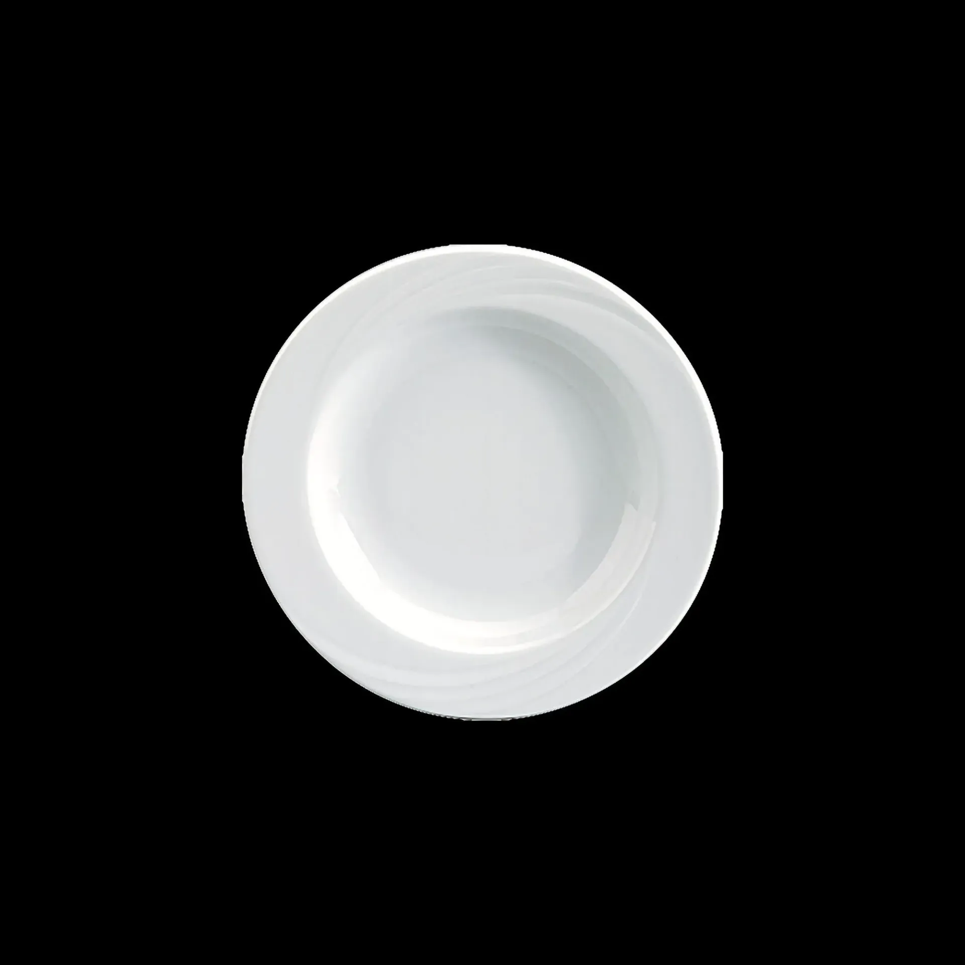 [BAU-618012011000000] Teller DONNA tief, rund mit Fahne und Relief (390g, 27mm, 200mm)