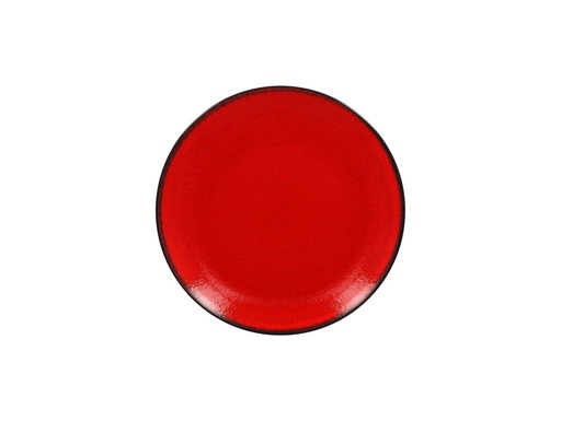 [RAK-FRNNPR24RD] Coup-Teller flach, rund FIRE RAK Porzellan (0.52g, 24cm, 24mm, red)