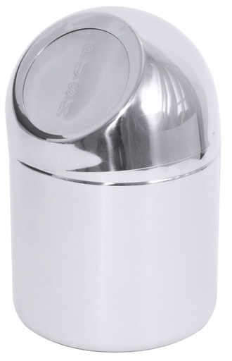 [CTO-1051/120] Tischabfallbehälter Contacto aus Edelstahl 1,2 Liter