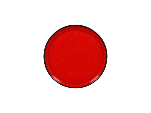 [RAK-FRNOLD23RD] Teller FIRE flach, rund RAK Porzellan (0.8g, 22.7cm, 25mm, red)