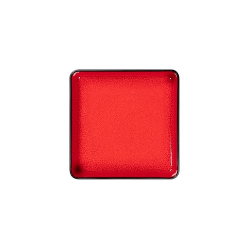 [RAK-FRFTSDP24R] Teller FRACTAL tief, quadratisch RAK Porzellan (red, 240mm, 240mm, 66mm, 1.46g)