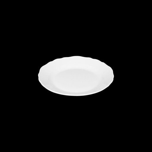 [BAU-645001711000000] Teller MARIE CHRISTINE flach, rund mit Fahne (225g, 24mm, 172mm)