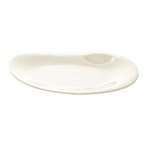[RAK-NBFP27] Coup-Teller flach, organisch NABUR RAK Porzellan (227mm, 270mm, 28mm, 0.58g)