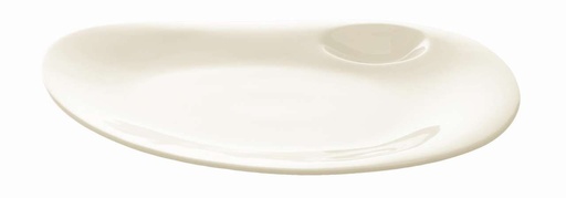 [RAK-NBFP27] Coup-Teller flach, organisch NABUR RAK Porzellan (227mm, 270mm, 28mm, 0.58g)