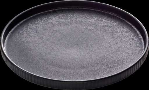 [BAU-7 01 1271 91 021090] Teller NARA 'Relief' flach, rund (580g, 210mm, schwarz)