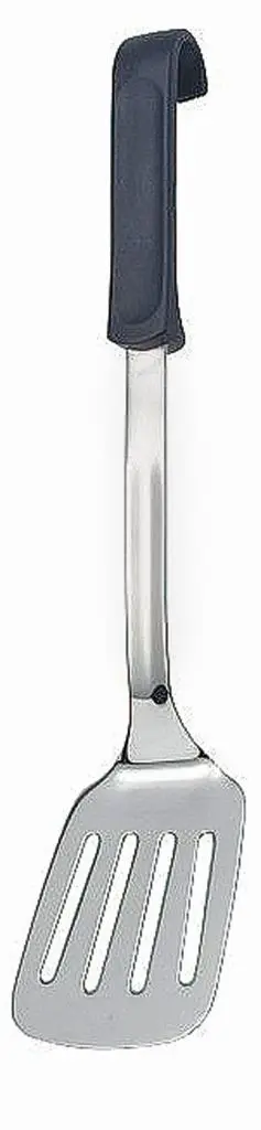 Bratenwender aus Edelstahl und Polypropylen mit  rutschfesten Griff 10cm x 8cm