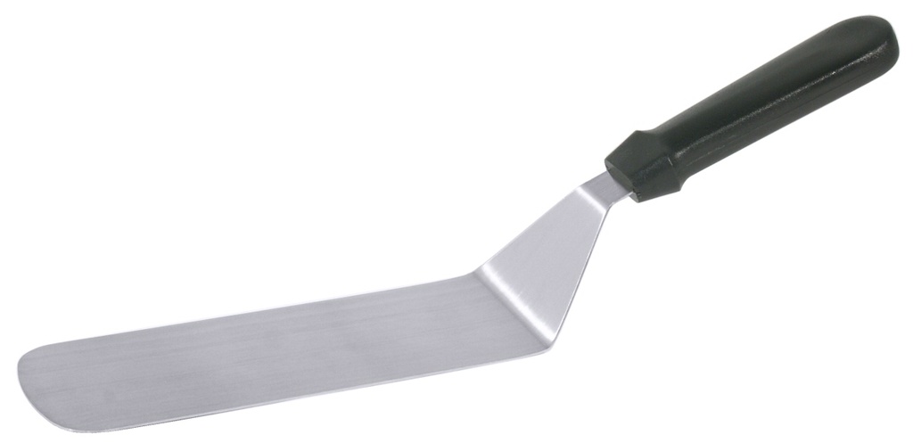 Bratenwender Contacto aus starrem Edelstahl mit stark angewinkeltem Blatt 20cm x 7,5cm