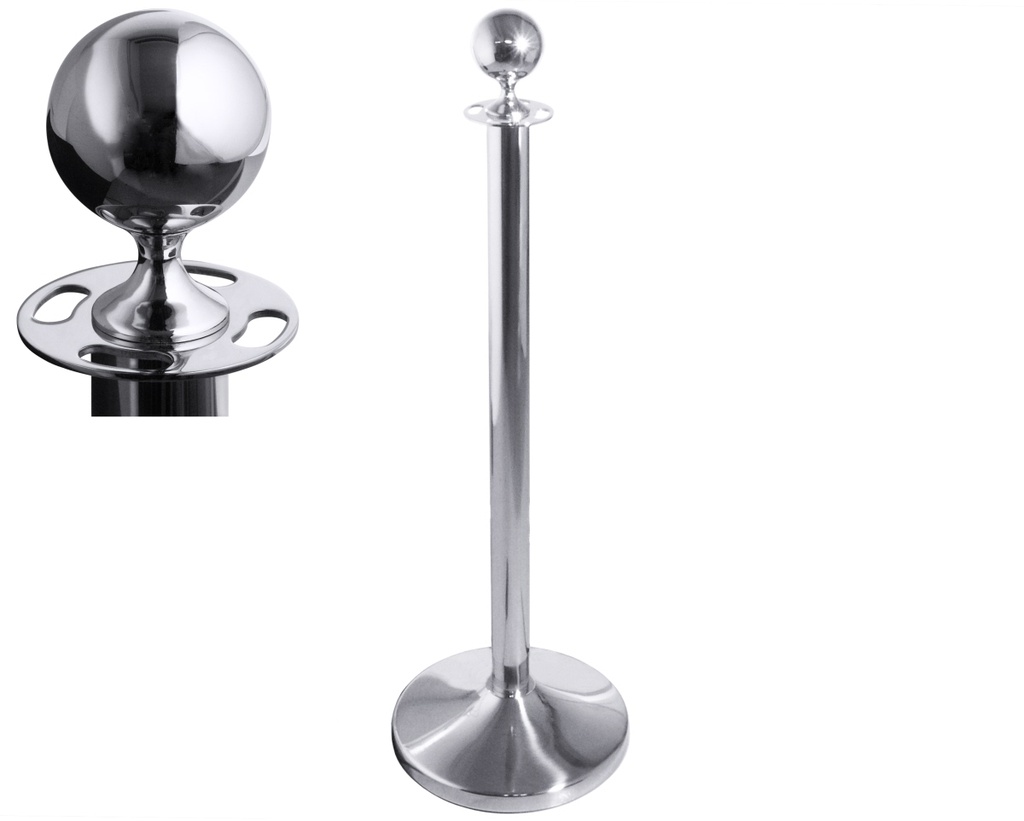 Abgrenzungspfosten aus Edelstahl, Höhe: 100cm