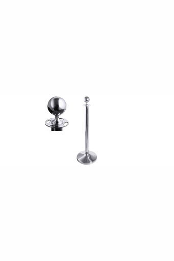 [CTO-1608/001] Abgrenzungspfosten Contacto aus Edelstahl, H:100cm