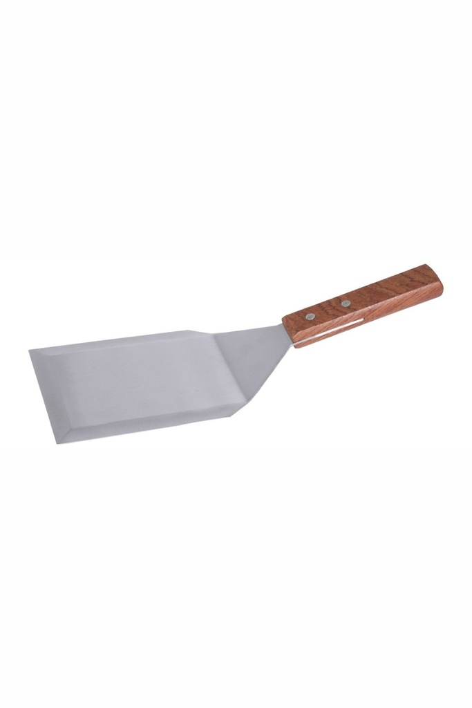 Bratenspachtel / Fettabstecher Contacto aus Edelstahl mit Holzgriff 13,5cm x 11cm