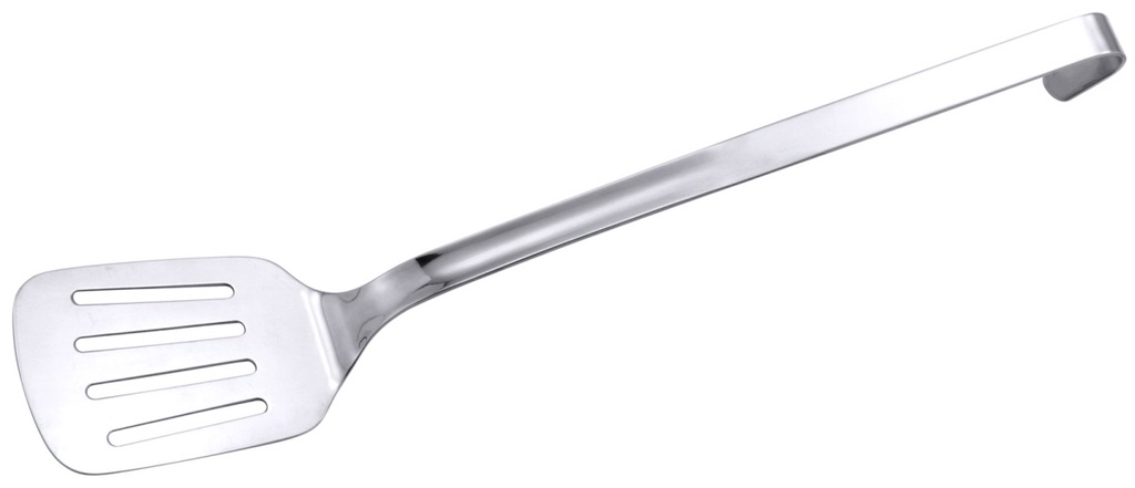 Bratenwender aus Edelstahl fugenlos hochglänzend mit Hakengriff 10cm x 7,5cm