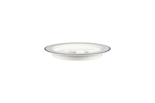 [RAK-SSDP23BL] Teller SENSATE flach, rund mit Rand RAK Porzellan (0.64g, 23cm, 26mm, blue)