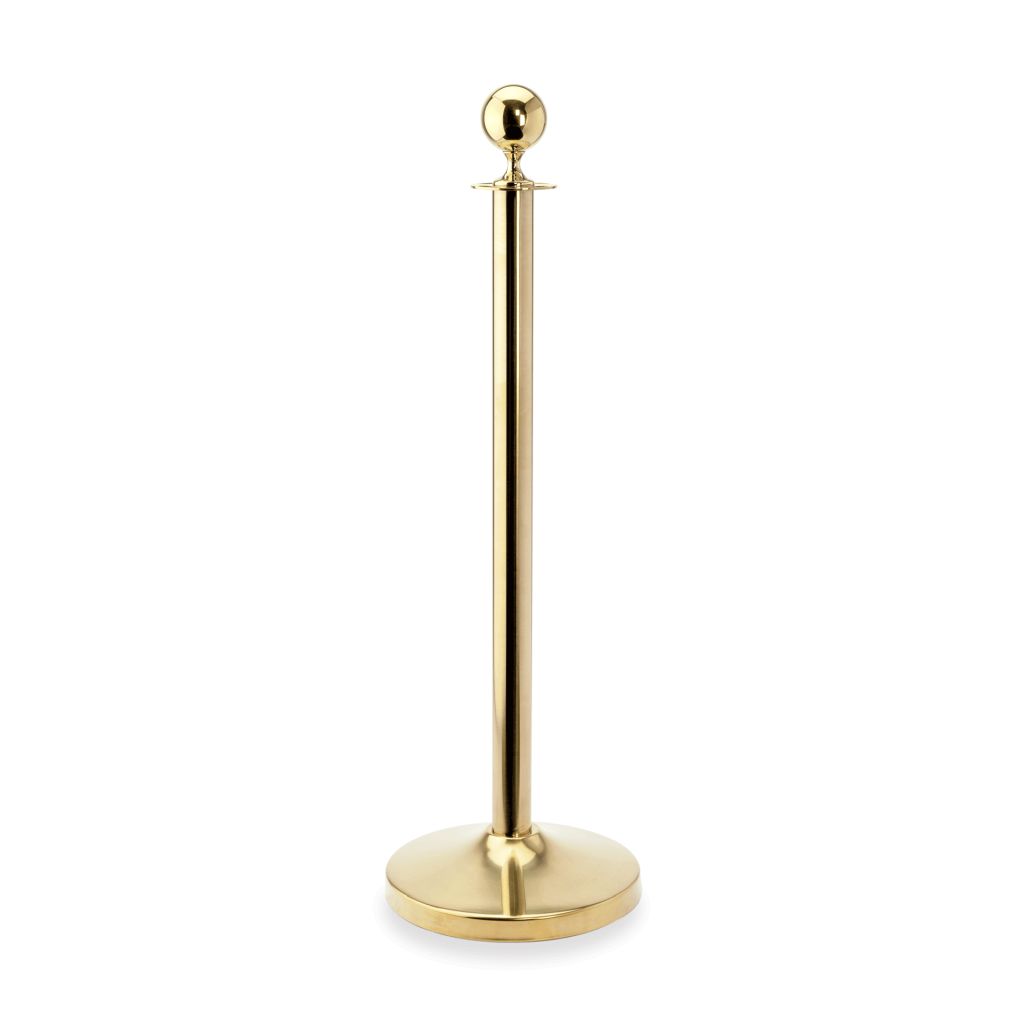 Abgrenzungspfosten, kugelförmig Gold