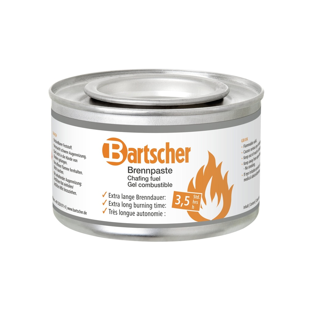 Brennpaste 200g / 1 Karton a´72 Dosen Bartscher