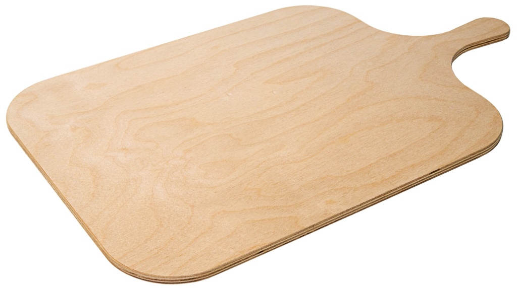 Flammkuchenbrett Contacto eckig 30,5x 38,5cm aus Birkenholz