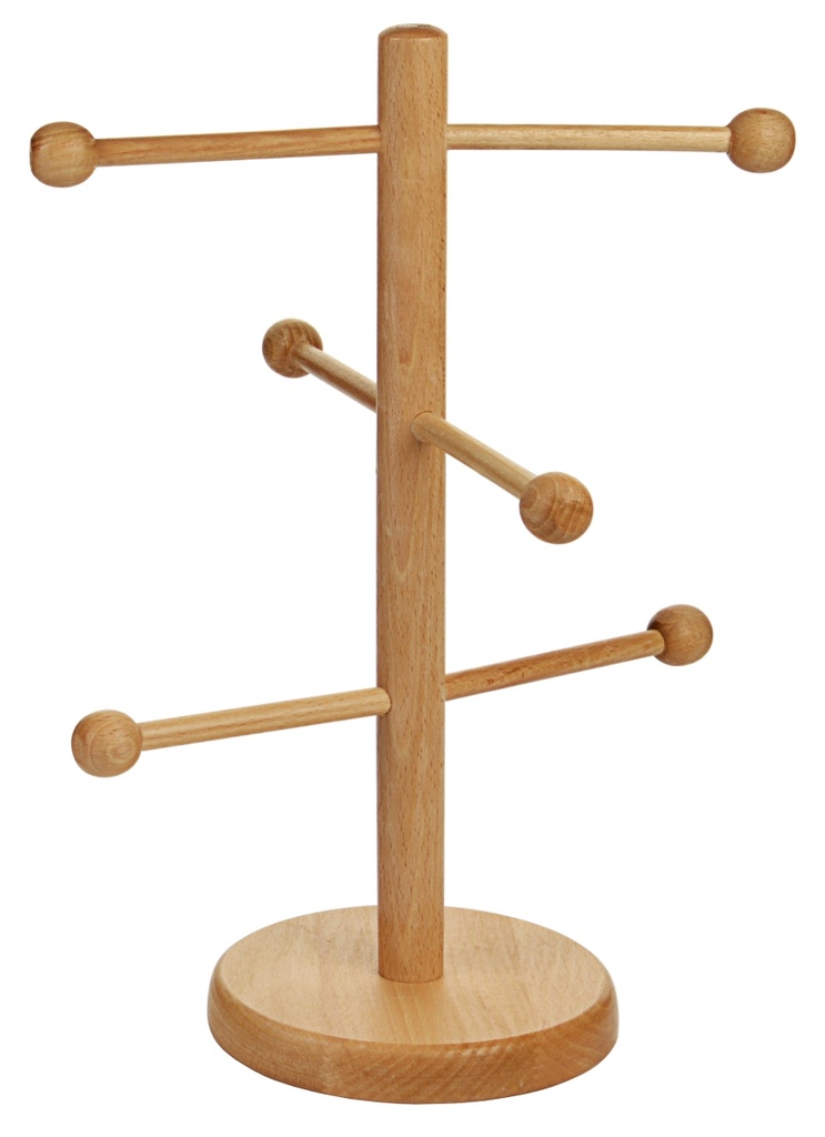 Brezelständer aus lackiertem Buchenholz