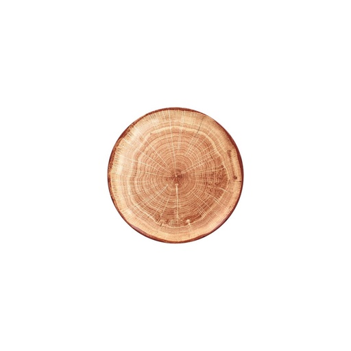 [RAK-WDNNPR24TB] Coup-Teller WOODART flach, rund RAK Porzellan (0.52g, 24mm, 24cm, timber brown)