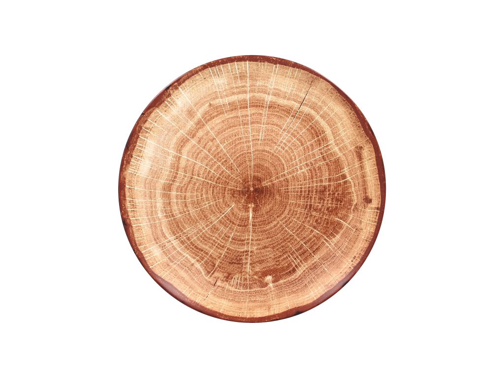 Coup-Teller WOODART flach, rund