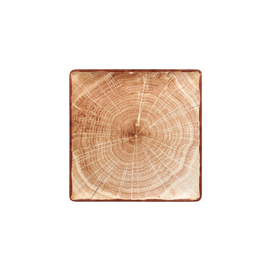Teller 30,5 x 30,5cm WOODART flach, quadratisch RAK Porzellan