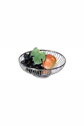 [CTO-2072/200] Brot -/ Obstkorb Contacto oval aus Edelstahl (200mm, 150mm, 60mm)
