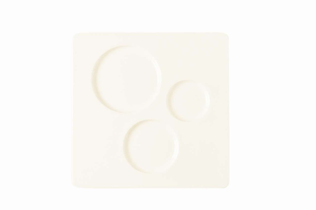 Teller ALLSPICE  Chives flach, quadratisch RAK Porzellan